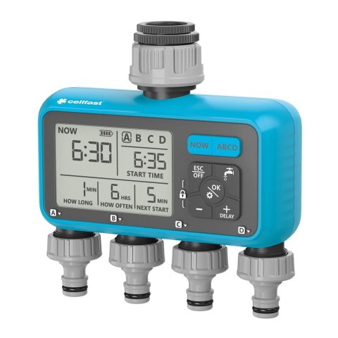 CELLFAST STEROWNIK NAWADNIANIA ELEKTRONICZNY CHRONOS 4-SEKCYJNY /CELLPRO