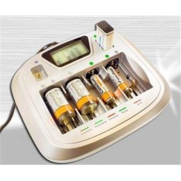 Camelion Universal Fast Battery Charger CM-3298, 8 Independent Charging Channels, AA/AAA/C/D/9V Ni-MH Batteries, USB Port, Disch