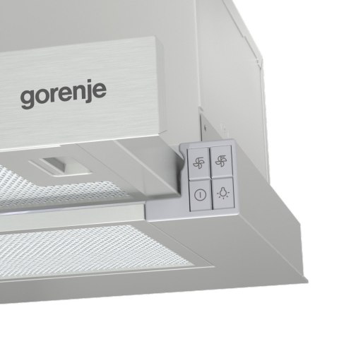 Okap teleskopowy GORENJE TH62E3X 60 cm | sterowanie dotykowe | LED | inox