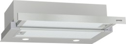 Okap teleskopowy GORENJE TH62E4X 60 cm | sterowanie dotykowe | LED | inox