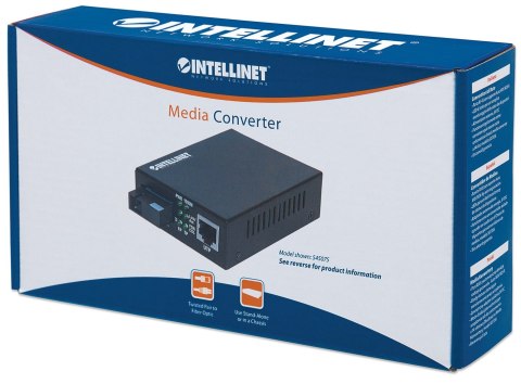 INTELLINET MEDIA KONWERTER GIGABIT ETHERNET JEDNOMODOWY 507349