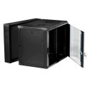 Extralink - szafka wisząca 19" 12U 600x600 AZH Czarna