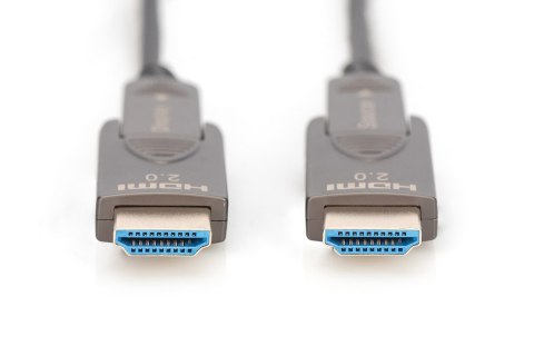 Digitus Hybrydowy kabel światłowodowy 4K AOC HDMI z 10m odłączanym wtykiem