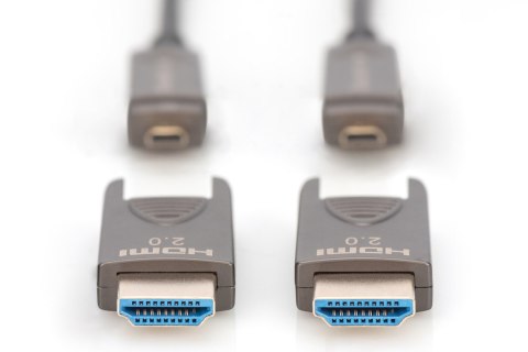 Digitus Hybrydowy kabel światłowodowy 4K AOC HDMI z 10m odłączanym wtykiem