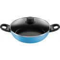 BALLARINI CAPRERA Patelnia głęboka 2H z pokrywką 28 cm niebieska