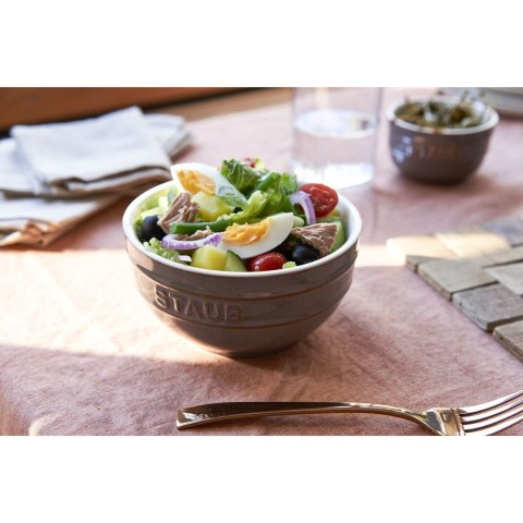 Staub Ceramique puchar 700 ml Szary Okrągły