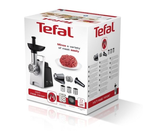 Maszynka do mielenia mięsa Tefal HV1 NE109838 1400W Czarny/Srebrny