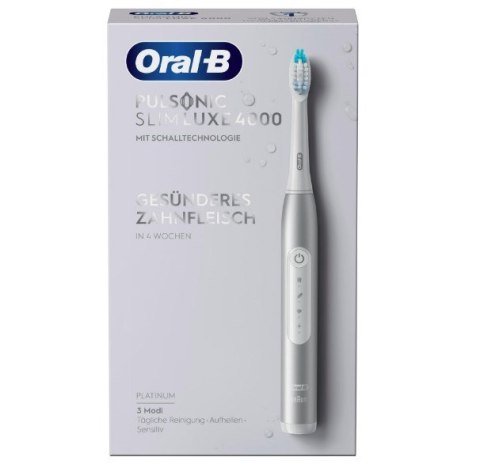 Ultradźwiękowa szczoteczka do zębów Oral-B Pulsonic Slim Luxe 4000 - Codzienna pielęgnacja - Sensitive - dla białych zębów - 620