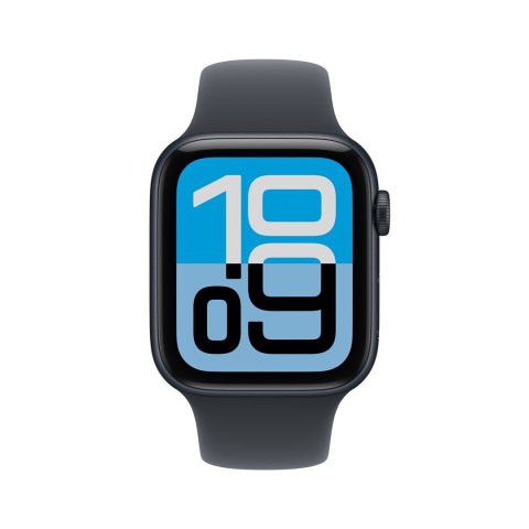Apple Watch SE 3 GPS 44 mm, aluminiowa koperta w kolorze Midnight z paskiem Midnight Sport Band - rozmiar M/L