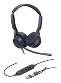 Yealink UH42 Dual UC USB-C/A Zestaw słuchawkowy Przewodowa Opaska na głowę Połączenia/muzyka USB Type-C / USB Type-A Czarny