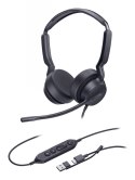 Yealink UH42 Dual UC USB-C/A Zestaw słuchawkowy Przewodowa Opaska na głowę Połączenia/muzyka USB Type-C / USB Type-A Czarny