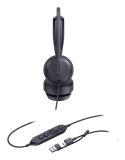 Yealink UH42 Dual UC USB-C/A Zestaw słuchawkowy Przewodowa Opaska na głowę Połączenia/muzyka USB Type-C / USB Type-A Czarny