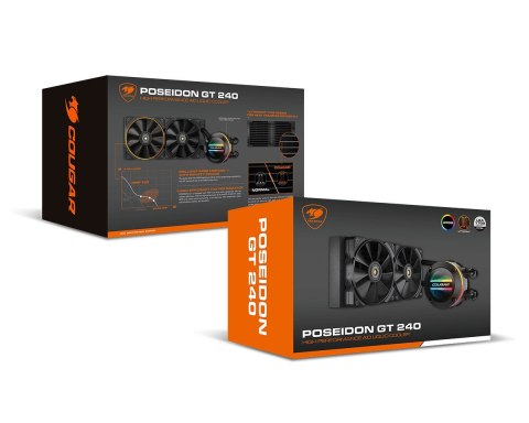 COUGAR Chłodzenie wodne procesora Poseidon-GT 240, ARGB