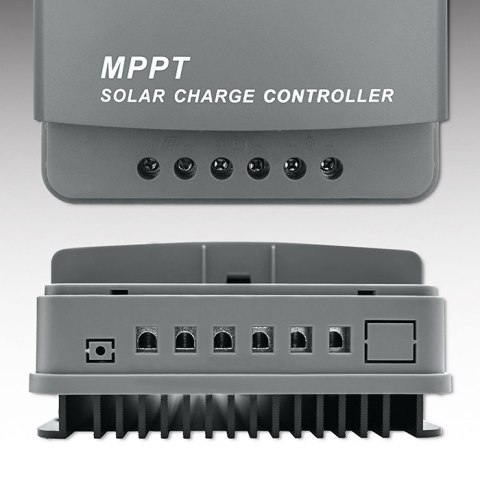 Solarny regulator ładowania MPPT Qoltec 53664 z czujnikiem temperatury 50A |12V / 24V | LCD | Bluetooth | APP | GEL | LiFePO4