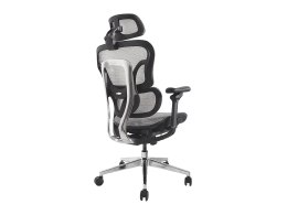 Wyposażenie Ergonomiczne Krzesło Biurowe + Zagłówek/Podłokietniki Szare Lite Sprzedaż Detaliczna