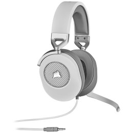 Corsair HS65 SURROUND Zestaw słuchawkowy Przewodowa Ręczny Gaming Biały