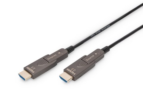 Kabel hybrydowy AOC HDMI 2.0 Premium High Speed Ethernet 4K60Hz UHD HDMI D/A HDMI D/A M/M czarny 30m