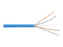 Kabel instalacyjny DIGITUS kat.6A, U/UTP, Eca, AWG 23/1, LSOH, 305m, niebieski, karton