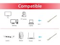 Kabel krosowy RJ-45 (M) do RJ-45 (M) - 5 m - SFTP - CAT 6a Platinum - Formowany, linka - Biały