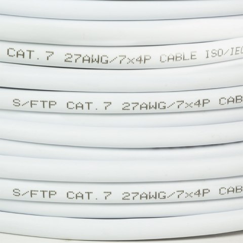LogiLink PrimeLine - kabel - 100 metrów - biały