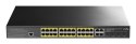 Cudy GS2028PS4 Zarządzany L2 Gigabit Ethernet (10/100/1000) Obsługa PoE 1U Czarny