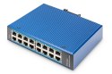 Przemysłowy switch 16x 1000Base-TX DIN rozszerzony zakres temperatur