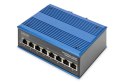 Przemysłowy switch 8x 1000Base-TX DIN rozszerzony zakres temp.