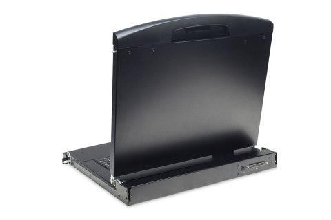 Konsola modularna KVM 17'' LCD TFT, 1 port VGA, touchpad, klawiatura GE, czarny