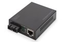 Media konwerter RJ45 10/100/1000Base-T na SC duplex 1000Base-LX, SM, 20km
