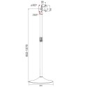Techly ICA-TR10 uchwyt do tablic informacyjnych 68,6 cm (27") Srebrny