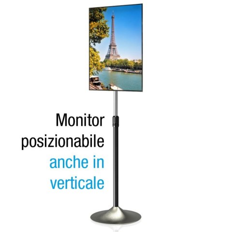 Techly ICA-TR10 uchwyt do tablic informacyjnych 68,6 cm (27") Srebrny