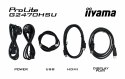 Iiyama G-MASTER G2470HSU-B6 monitor komputerowy 60,5 cm (23.8") 1920 x 1080 px Full HD LCD Czarny