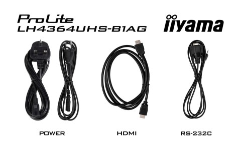 Płaski ekran iiyama LH4364UHS-B1AG 43 cale LCD UHD - 109,2 cm