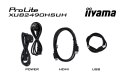 Monitor Iiyama TFT XUB2490HSUH IPS 24''//HDMI/DP/USB/Webcam/hoev - Płaski ekran - 60,5 cm