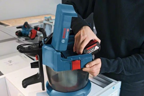 Bosch GAS 18V-10 L Professional Czarny, Niebieski