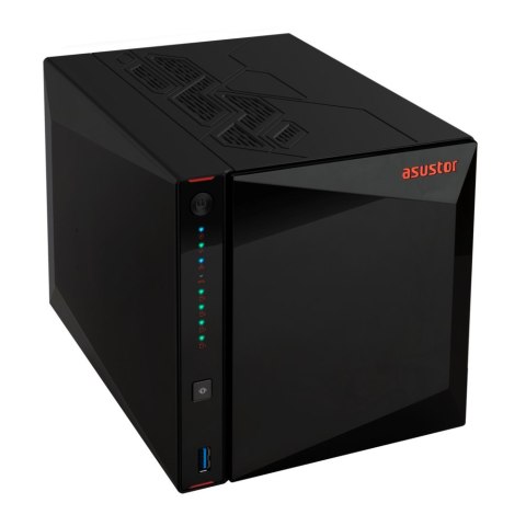 Asustor AS5404T serwer danych NAS Intel® Celeron® N5105 4 GB DDR4 0 TB ADM Czarny