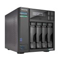 Asustor LOCKERSTOR 4 Gen2 (AS6704T) NAS Komputer stacjonarny Intel® Celeron® N N5105 4 GB DDR4 0 TB ADM Czarny