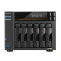 Asustor LOCKERSTOR 6 Gen3 (AS6806T) NAS Komputer stacjonarny AMD Ryzen V3C14 16 GB DDR5 ADM Czarny