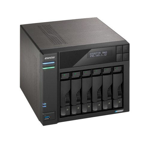 Asustor LOCKERSTOR 6 NAS Komputer stacjonarny Intel® Celeron® N5105 8 GB DDR4 HDD ADM Czarny