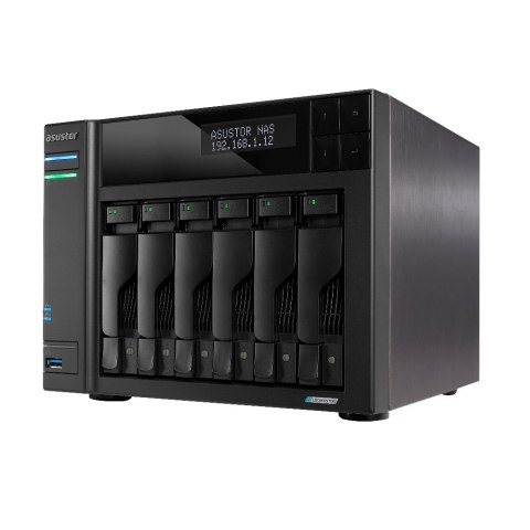 Asustor LOCKERSTOR 6 NAS Komputer stacjonarny Intel® Celeron® N5105 8 GB DDR4 HDD ADM Czarny