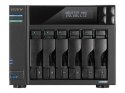 Asustor LOCKERSTOR 6 NAS Komputer stacjonarny Intel® Celeron® N5105 8 GB DDR4 HDD ADM Czarny