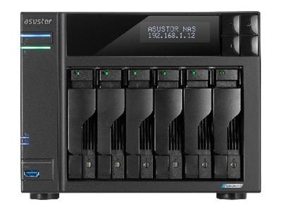 Asustor LOCKERSTOR 6 NAS Komputer stacjonarny Intel® Celeron® N5105 8 GB DDR4 HDD ADM Czarny