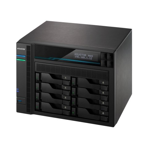 Asustor Lockerstor 10 AS6510T NAS Tower Intel Atom® C3538 8 GB DDR4 0 TB ADM Czarny