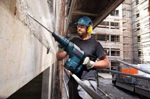 Bosch GSH 7 VC Czarny, Niebieski 1500 W