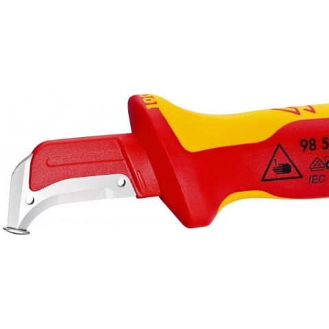 Nóż do ściągania izolacji ze stopką prowadzącą 180mm