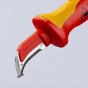 Nóż do ściągania izolacji ze stopką prowadzącą 180mm