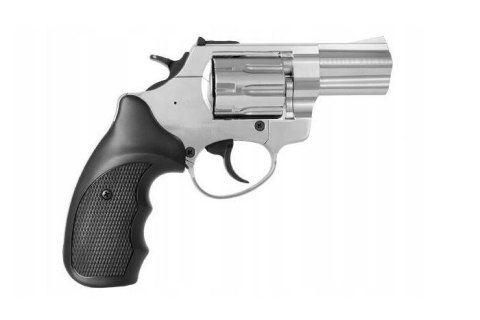 Rewolwer hukowy alarmowo sygnałowy ZORAKI R1-K6L BAS lufa 2,5" kal. .22 Long Blank chrom błysk (R1256MNP-BAS)