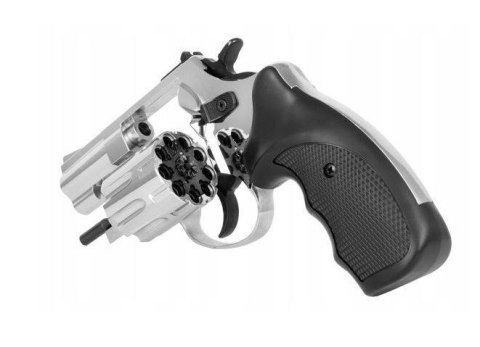 Rewolwer hukowy alarmowo sygnałowy ZORAKI R1-K6L BAS lufa 2,5" kal. .22 Long Blank chrom błysk (R1256MNP-BAS)