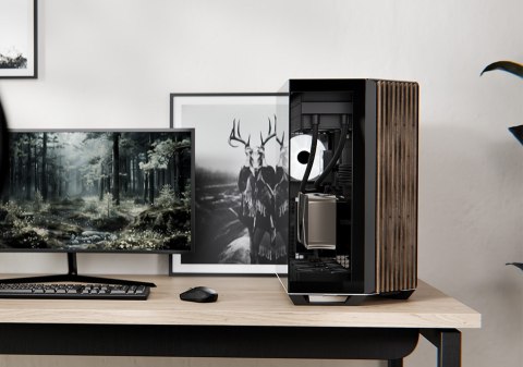 Obudowa PC APNX V1-W-BK-v1 GESI-420 Midi Tower Czarna, Drewno