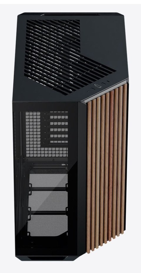 Obudowa PC APNX V1-W-BK-v1 GESI-420 Midi Tower Czarna, Drewno